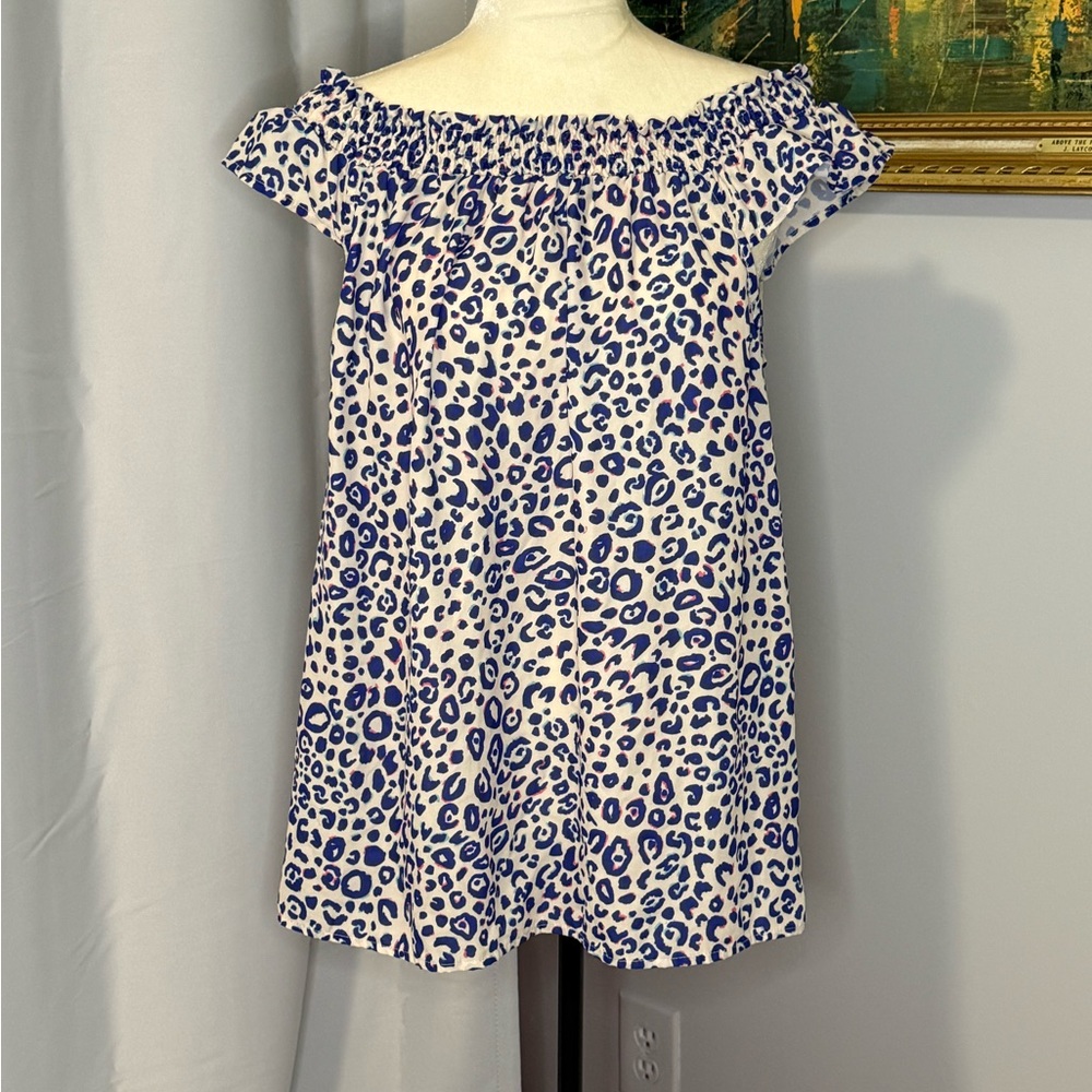 Heyson animal print blouse